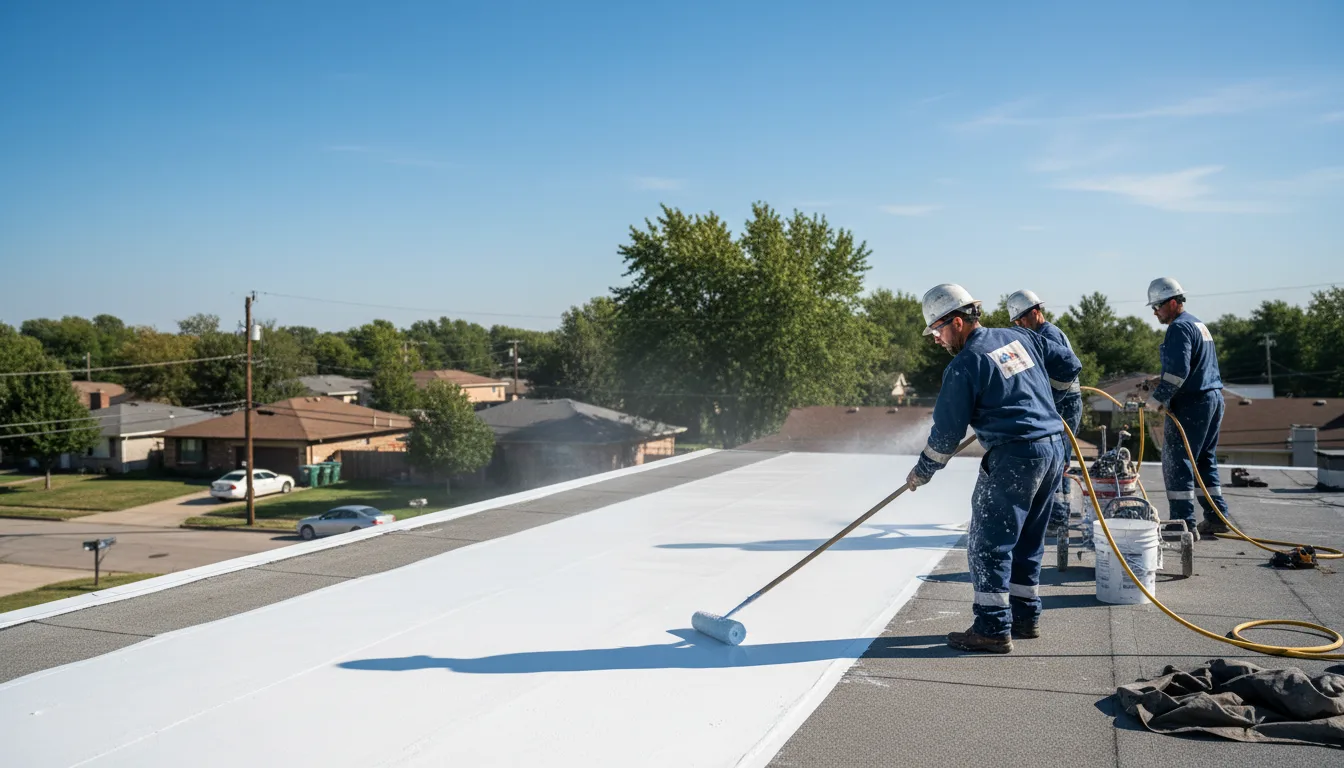 Commercial roof coating in Millis, MA near me